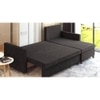 Wego 3 LHS Sofa cum Bed with Storage in Dark Brown Colour