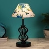 Lilliana Multicolor cotton Table lamp with Iron Base
