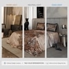Stoa Paris Super King Size Enriched Cotton Bedsheet with 2 Pillow Covers  Size Sienna Huntress