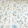 White Floral 400 TC Cotton Fitted Super King Size Bedsheet With 2 Pilllow Covers  Threads