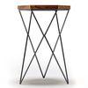 Dyson Solid Wood Side Table in Teak Finish