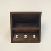 Estelle Wooden Wall Shelf Organiser With Key Holders