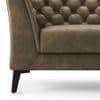Weston 1 Seater Luxury Italian Leather Sofa In Antique Moss