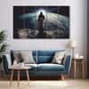 The Castle Decor Jesus Christ Blessing Wall Art Framed Painting 27x48 Inch
