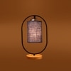 Devansh Blue Jute  Wooden Floor & Iron Table Lamp -17 Inch Height  -M