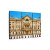 Truss Blue Beige Pieces New Jersey State House Canvas Canvas Wall Prints Set of 3 Multicolor Matte