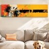 Modern Abstract Splatter Canvas Wall Art 12 x 46 Inch