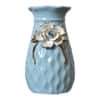 Light Green Ceramic Vase with Flower design
