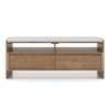 Tavo Solid Wood and Banswara Coffee Table In Golden ash Finish