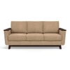 Corby Luxe 3 Seater Fabric Sofa in Sandshell Beige Colour