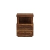 Woodwhiz Solid Wood Bedside Table in Provincial Teak