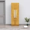 Hexa Red Wooden 2 Door Wardrobe with 4 Shelves in Giant Wood Colour