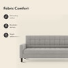 Salford 3 Seater Sofa Cum Bed In Vapour Grey Colour