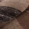 Handmade Wool Area Rug Modern Abstract Brown Beige 4 x 6 Feet Carpet