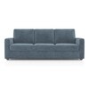 Apollo Compact High Back 3 Seater Fabric Sofa in Ocean Weave Colour