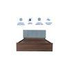Yantra Bed With Premium Leatherette Fabric And Box Storage Queen Bed