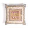 Hand Block Printed Geometric Bordered Cotton Cushion Cover