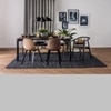 Scandinavian Navid Dining Table Brown Walnut Finish