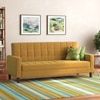 Salford 3 Seater Click Clack Sofa Cum Bed In Ochre Colour