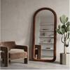 The Artment Unbreakable Brown Arch Puff Floor Mirror (170 x 70) cm
