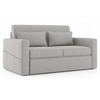 Camden Compact 3 Seater Pull Out Sofa cum Bed In Vapour Grey Colour