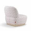 Opus 1 Seater Fabric Sofa in Dusk Grey Colour