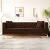 Haruko Fabric Sofa - Brown