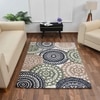 Multicolor Geometric Machine Made Polyester 2 X 5 Feet Carpet