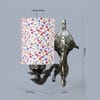 Devansh Metal Electric Wall Light in Antique Gold Colour with Multi Shade Count of 1 Light