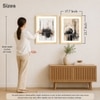 Kaaba Abstract Minimalist Islamic Set of 2 Framed Posters 45x60 cm