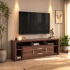 Yuko TV Unit with Two Drawers in Columbia Walnut Finish
