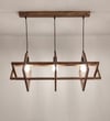 Paragon 3 Series Brown Solid Wood Cluster Hanging Light