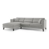 Lewis Sectional Sofa (Colour : Vapour Grey, Cushion : Soft, Seater : Left Aligned 3 Seater + Left Aligned Chaise)