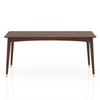 Saar Teak Wood 6 Seater Dining Table In  Espresso Teak Finish