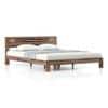 Amal Solid Wood Queen Size Bed In Teak Finish