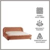 Casa Haven Relax Queen Size Bed in velvet With Engineered Hardwood Frame & Hydraulic Storage
