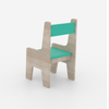 Topolino Engineered Wood Kids Chair in Teal Colour