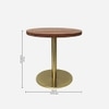 Metalsmith Metal Side Table in Brown Finish