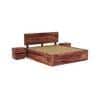 Esra Sheesham Wood Queen Size Bed Box Storage Provincial Teak Finish (60 x 78 inches)
