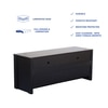 Zouk Engineered Wood TV Unit with Open Shelf and Cabinet in Wenge Finish