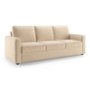 Apollo Sofa Set (Colour : Birch Beige, Cushion : Hard, Back Type : Regular, Seater : 3+1+1)