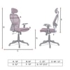 Reaii Mid Back Ergonomic Chair in Red Colour