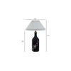 Fredo White Cotton Shade Table Lamp