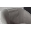 Chrishun Solid Wood Accent Chair in Grey Colour