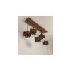 Star 5 Series Brown Solid Wood Cluster Hanging Light