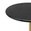 Della Marble Side Table in Epl Gold Finish