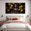 The Castle Decor Lord Buddha Meditation Wall Painting Wooden Framed 27x48 Inch (Style 12)