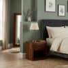 Nima Solid Wood One Drawer Bedside In Provincial Teak Finish