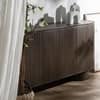 Vetex Solid Mango Wood Sideboard with 4 Drawer in Dark Finish
