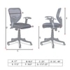 Odrione Low Back Ergonomic Chair in Black Colour